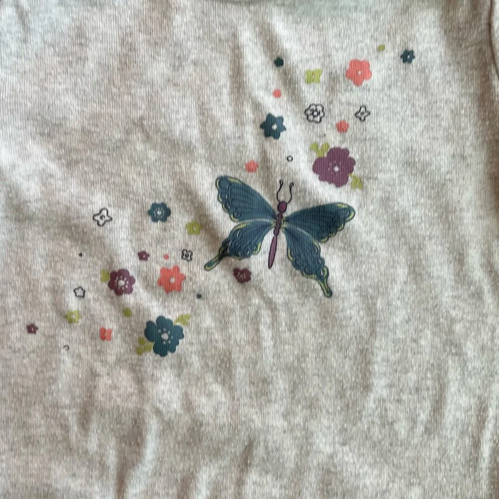 Carter’s Toddler Girl Short Sleeve Onesie Bodysuit Butterfly & Flowers 18 Months